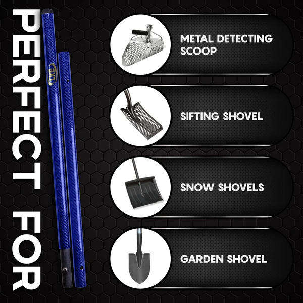 CKG Stainless Steel Sand Scoop + Carbon Fiber Handle | Metal Detecting Beach Treasure Kit