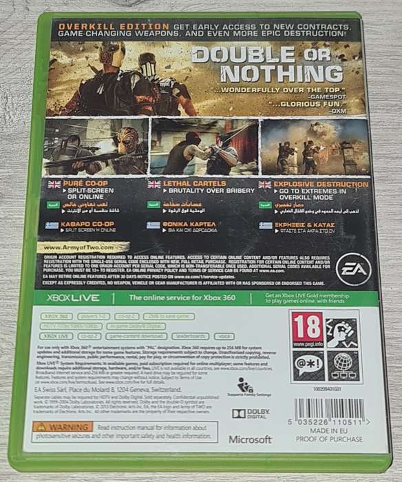 Army of Two Devil Cartel - XBOX 360