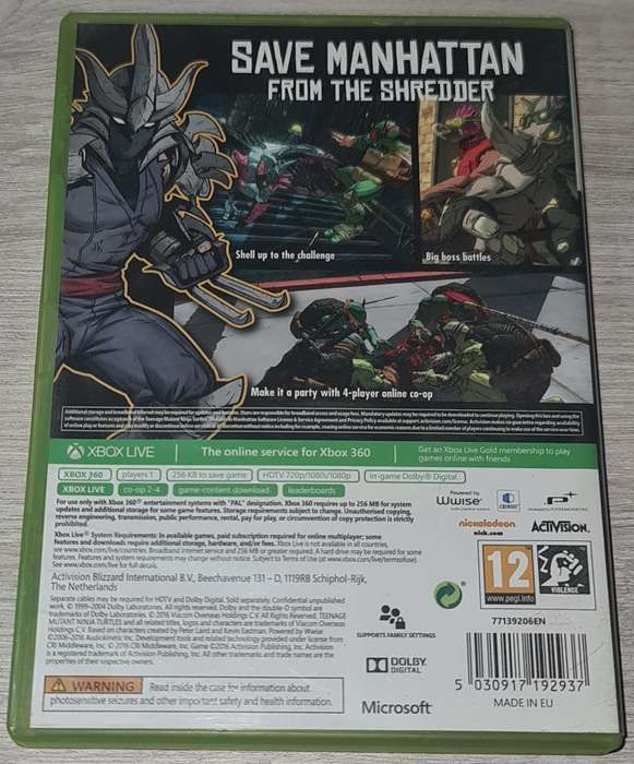 Teenage Mutant Ninja Turtles Mutants In Manhattan - XBOX 360