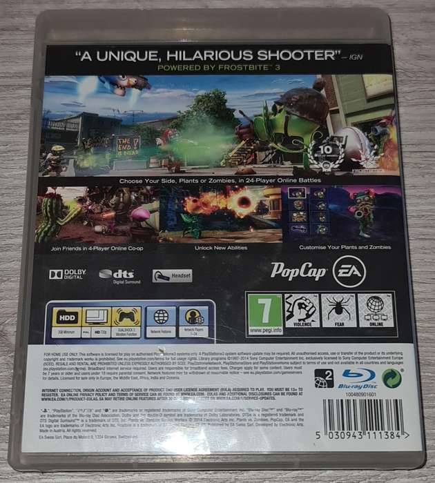 Plants vs Zombies Garden Warfare - PS3