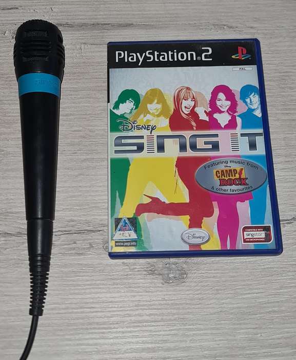 Singstar Microphone Wired + Disney Sing It - PS2 / PS3