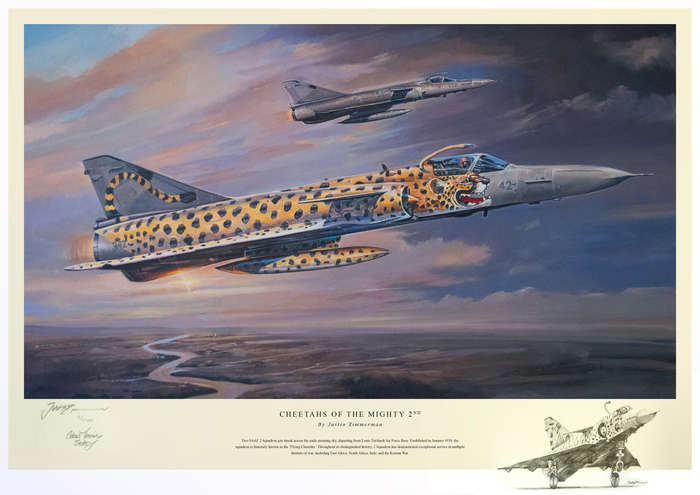 'CHEETAH OF THE MIGHTY 2ND' REMARQUE Signed by Cobus Toerien - Colour Limited Edition Art Print