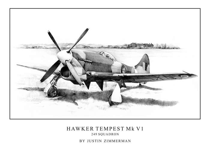 HAWKER TEMPEST MK V1 - Limited Edition Art Print