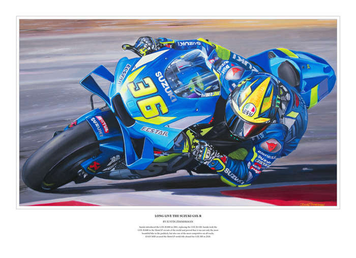 LONG LIVE THE SUZUKI GSX-R - Colour Limited Edition Art Print
