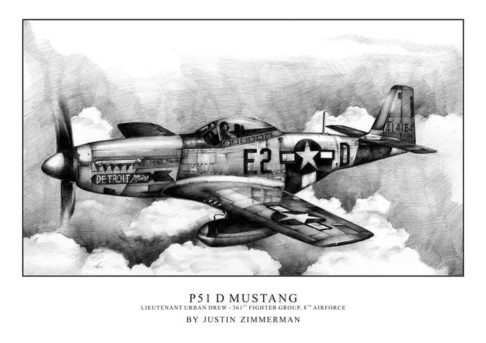 P51 D MUSTANG - Limited Edition Art Print