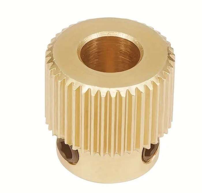 Brass Extruder Gear for 3D Printers - 40 Tooth
