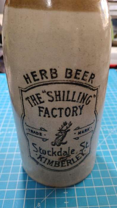 The Shilling Factory Herb Beer Vintage bottle