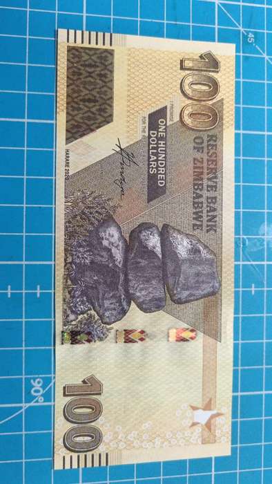 Zimbabwe $100 note