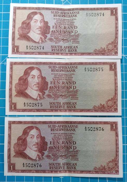 G Rissik R1 notes in sequence x 3