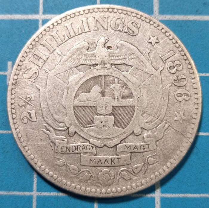 1896 2 1/2 Shilling Coin