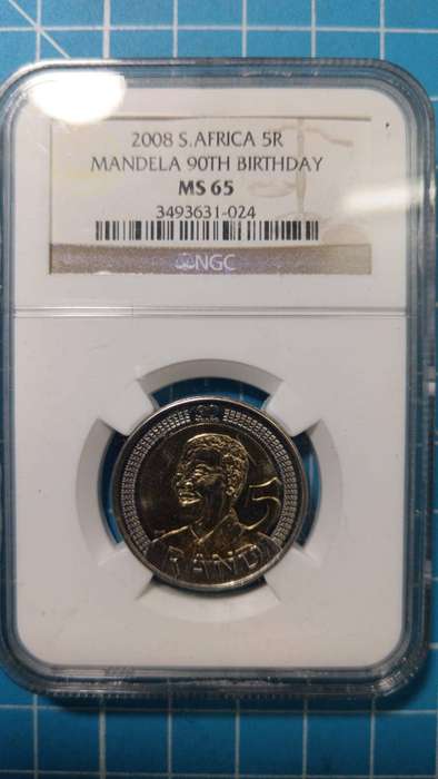Mandela 2008 r5 graded by NGC MS65 - R1 start!!!!!
