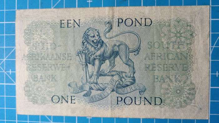 MH de Kock one pound note dated 20.5.58