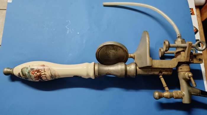 vintage draft beer pressure-dispense bar top tap and handle