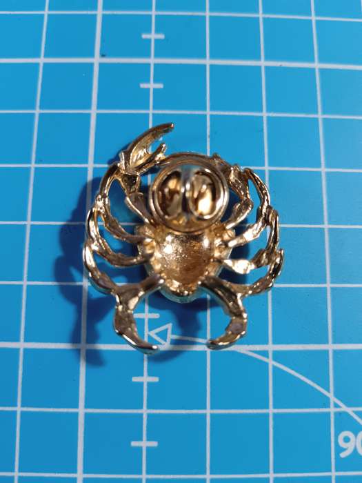 Costume Jewellery - Crab Brooch