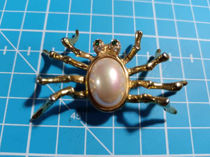 Costume Jewellery - beautiful spider brooch