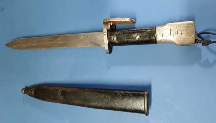 Complete FN FAL Bayonet with Scabbard