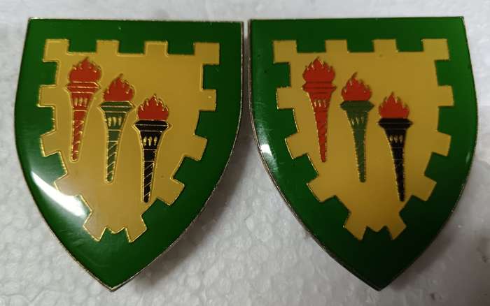 SADF - Defence College Shoulder Flash Pair