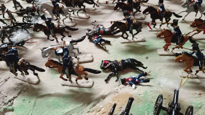 Collection Only - Handmade Battle Scene ( Lead Hand Painted )