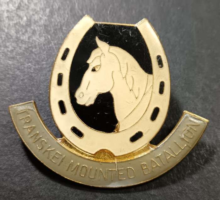 South Africa African Transkei Mounted Battalion Flash Badge