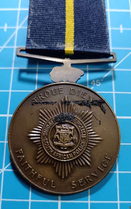 Full Size South African (SAP) Medal for Faithful Service