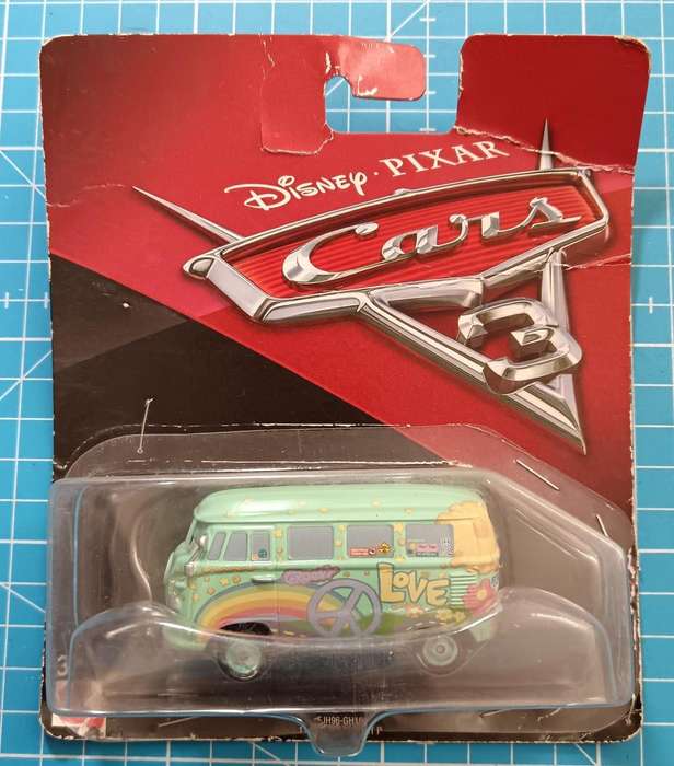 Disney Pixar Cars 3 FIllmore Volkswagen VW Bus Groovy Peace Love Van 2016