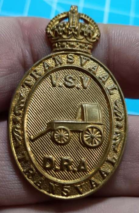 WW2 South African Transvaal DRA Defence Rifle Association Cap Badge