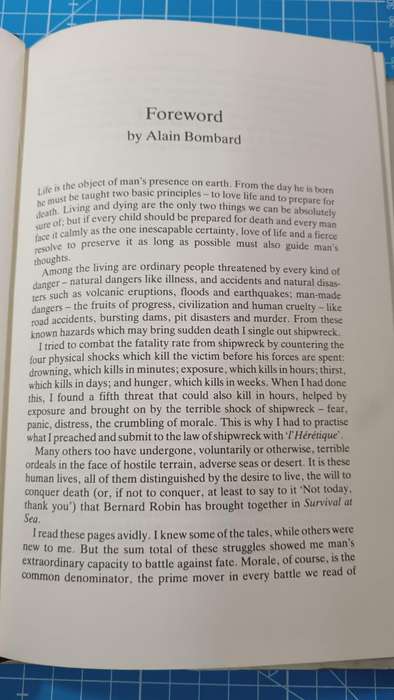 Survival at sea: A practical manual of survival and advice to the shipwrecked