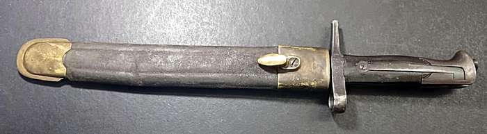 1936 Italian Corpo d`Eritreo Vetterli 1870/87 Askari Bayonet w/ Scabbard