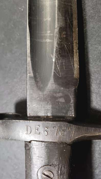 1936 Italian Corpo d`Eritreo Vetterli 1870/87 Askari Bayonet w/ Scabbard