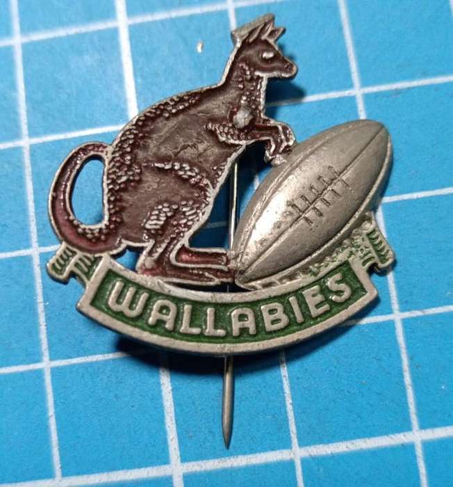 Vintage Australia Rugby Stick Pin Badge