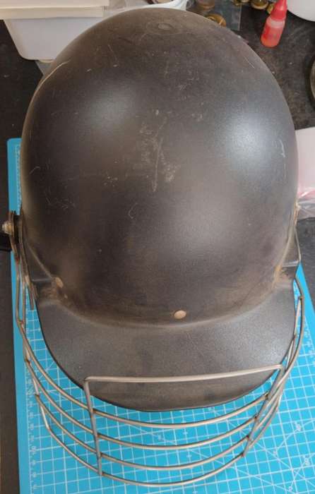 Old South African Railway Police Riot Helmet - Early Type