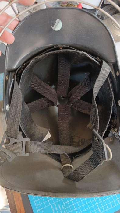 Old South African Railway Police Riot Helmet - Early Type