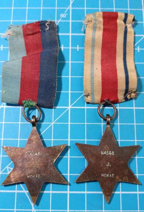 Full Size World War Two 8th Army Pair:N4568 J.Mokae