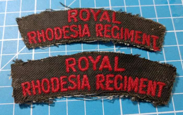 Royal Rhodesia Regiment Shoulder Titles