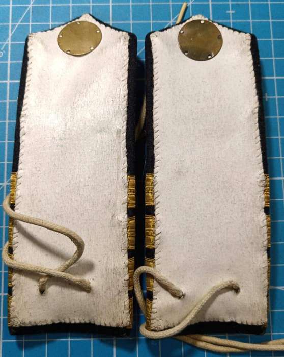 SADF - Navy Lieutenant Captain Epauletter Pair - Bullion Type