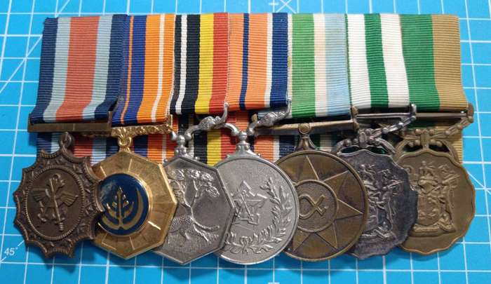 SADF - Full Size 20 Year Service ( Sterling ) Medal Group