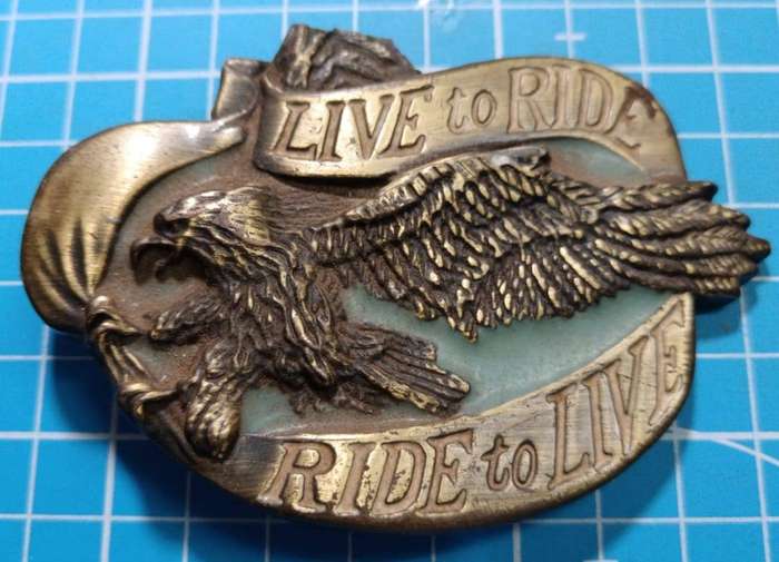 Live to Ride Belt Buckle