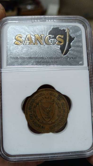 Cypress 1963 5 Mills graded AU50