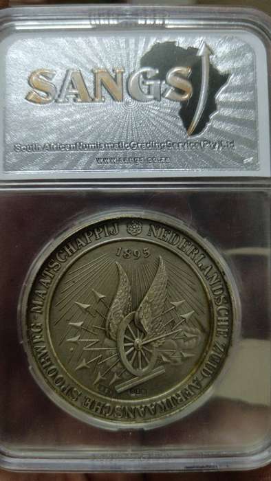 Pretoria 1945 ZASM medal in silver.  Graded MS64