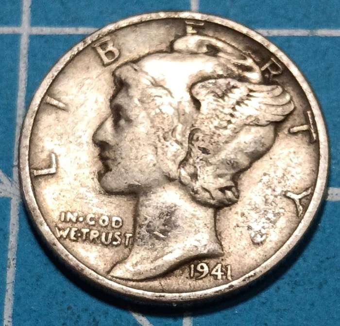 USA 1941 silver dime