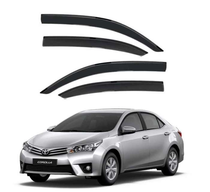 Toyota Corolla E170/E180 2015-2019 4pc Windshields (Gloss Black)