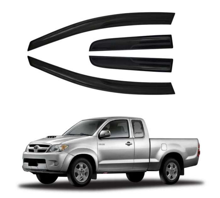Toyota Hilux VIGO Access Windshields 2016-2022 4pc (Gloss Black)