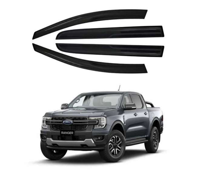 Ford Ranger T9/2022+ 4pc Windshields (Gloss Black)
