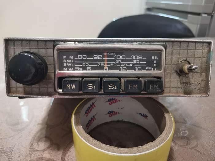 Vintage Hitachi car radio