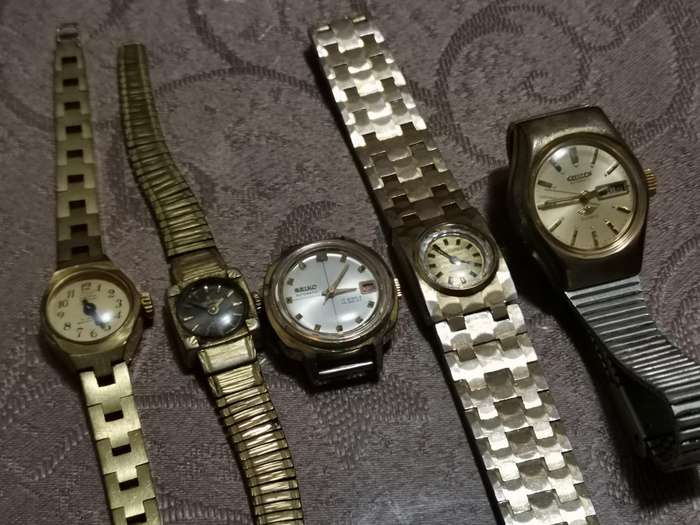 6 vintage ladies mechanical watches