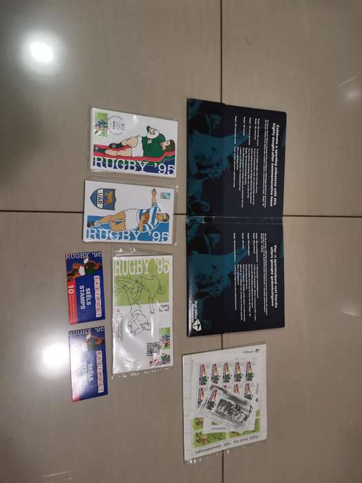 1995 rugby world cup Sapo Commemorative stamp pack