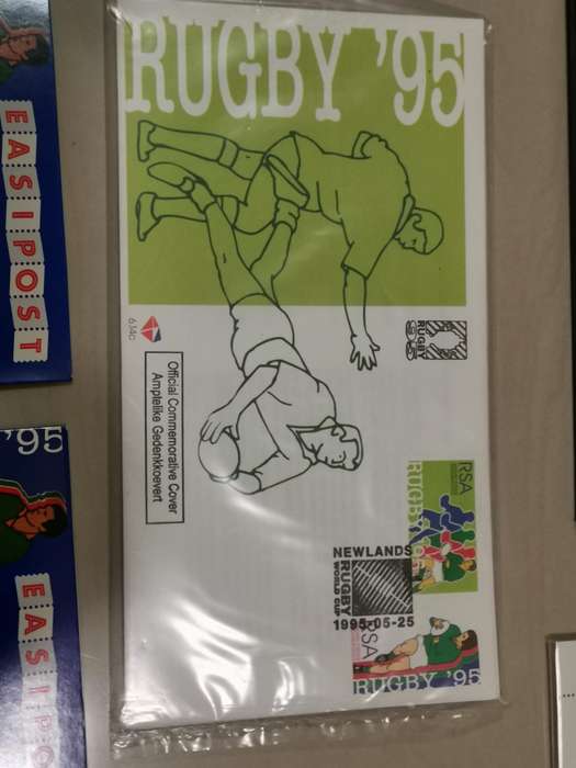1995 rugby world cup Sapo Commemorative stamp pack