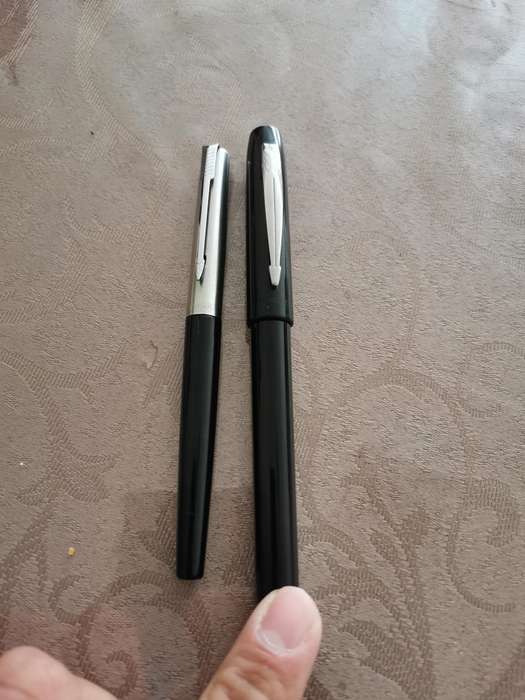 2 parker fountain pens with small defects