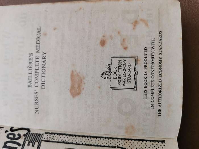 1943 baillieres nurses complete medical dictionary
