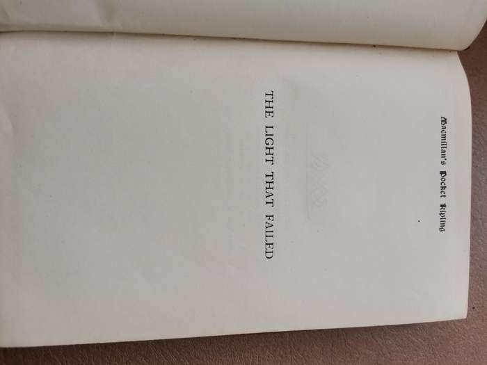Rare 1914 the light that faded by Rudyard Kipling